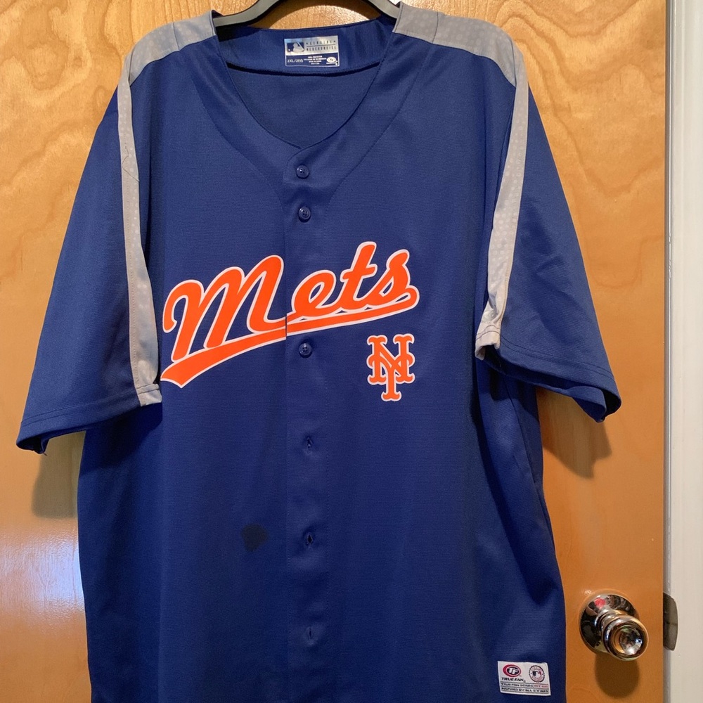New York Mets Baseball Blank Jersey Size XXL
